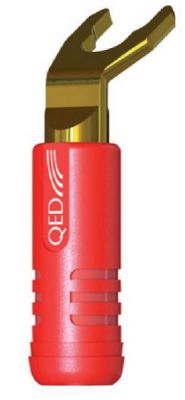 QED AIRLOC plastic QE1830  Złącze głośnikowe widełki 4mm / Cena za 1 szt