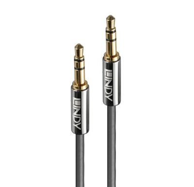 Lindy 35320  (0,5m) Kabel mini jack 3.5mm stereo, Cromo Line 0,5m
